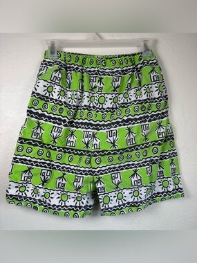 Vintage Gitano Shorts Size Small Funky Summer Green FADED
